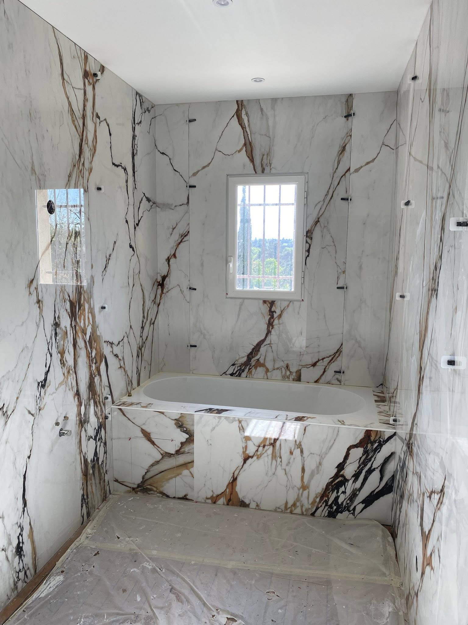 Réalisation d’une salle de bain moderne
