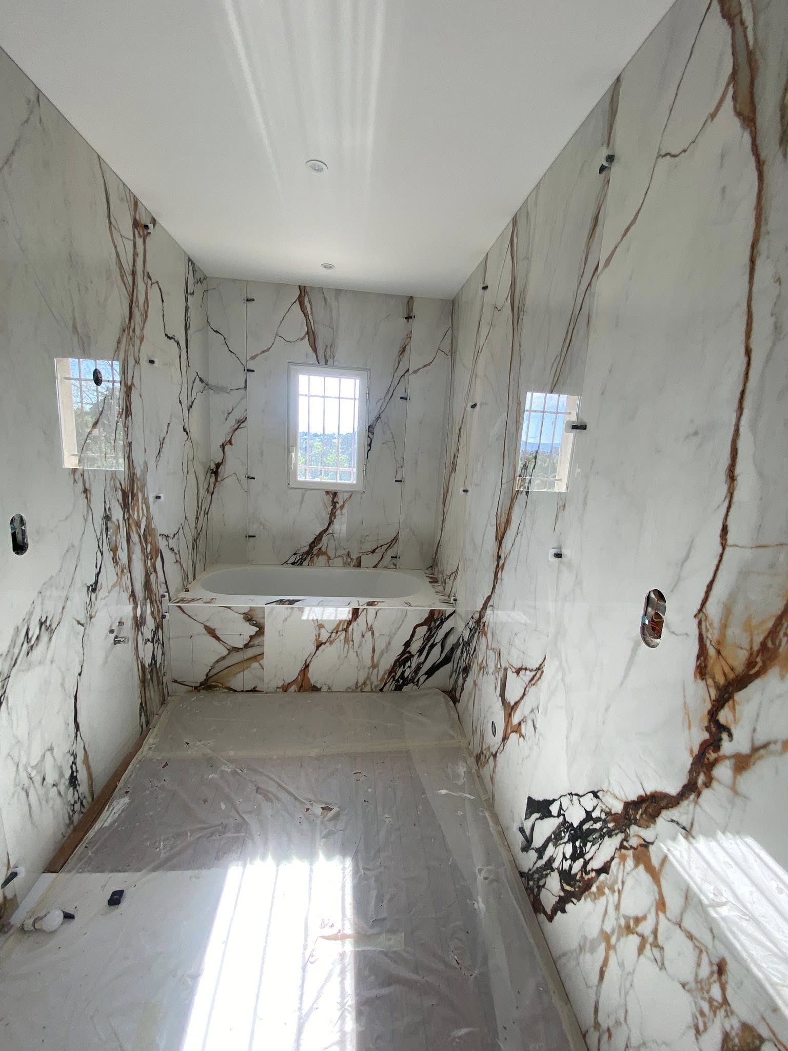 Réalisation d’une salle de bain moderne